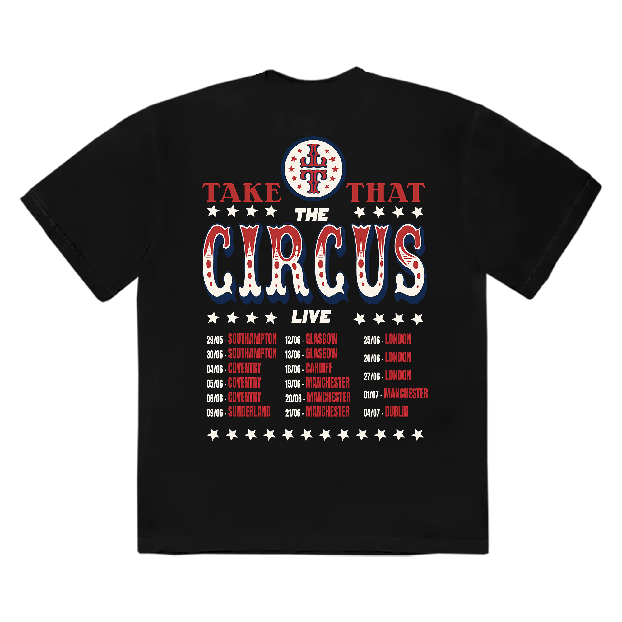 The Circus Live Photo Dates Tee