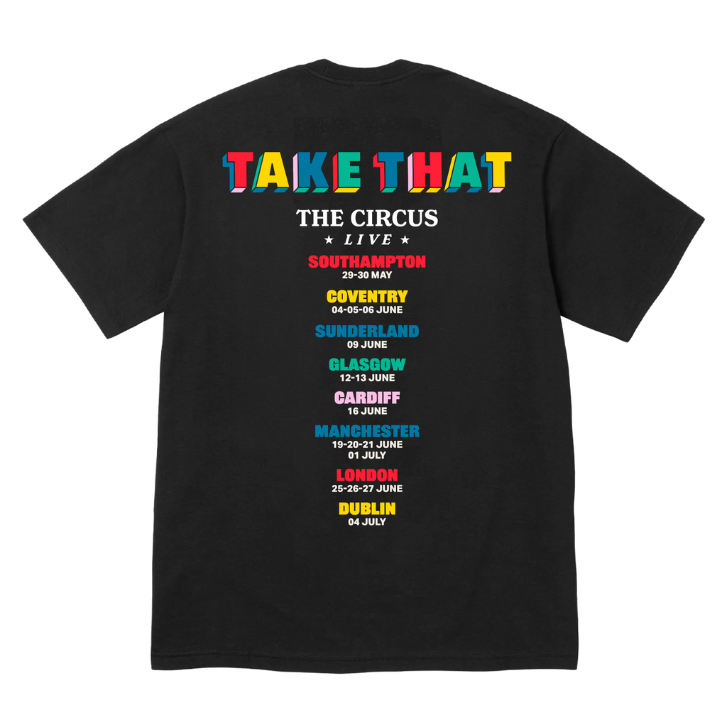 The Circus Live Tour Photo Dates Tee
