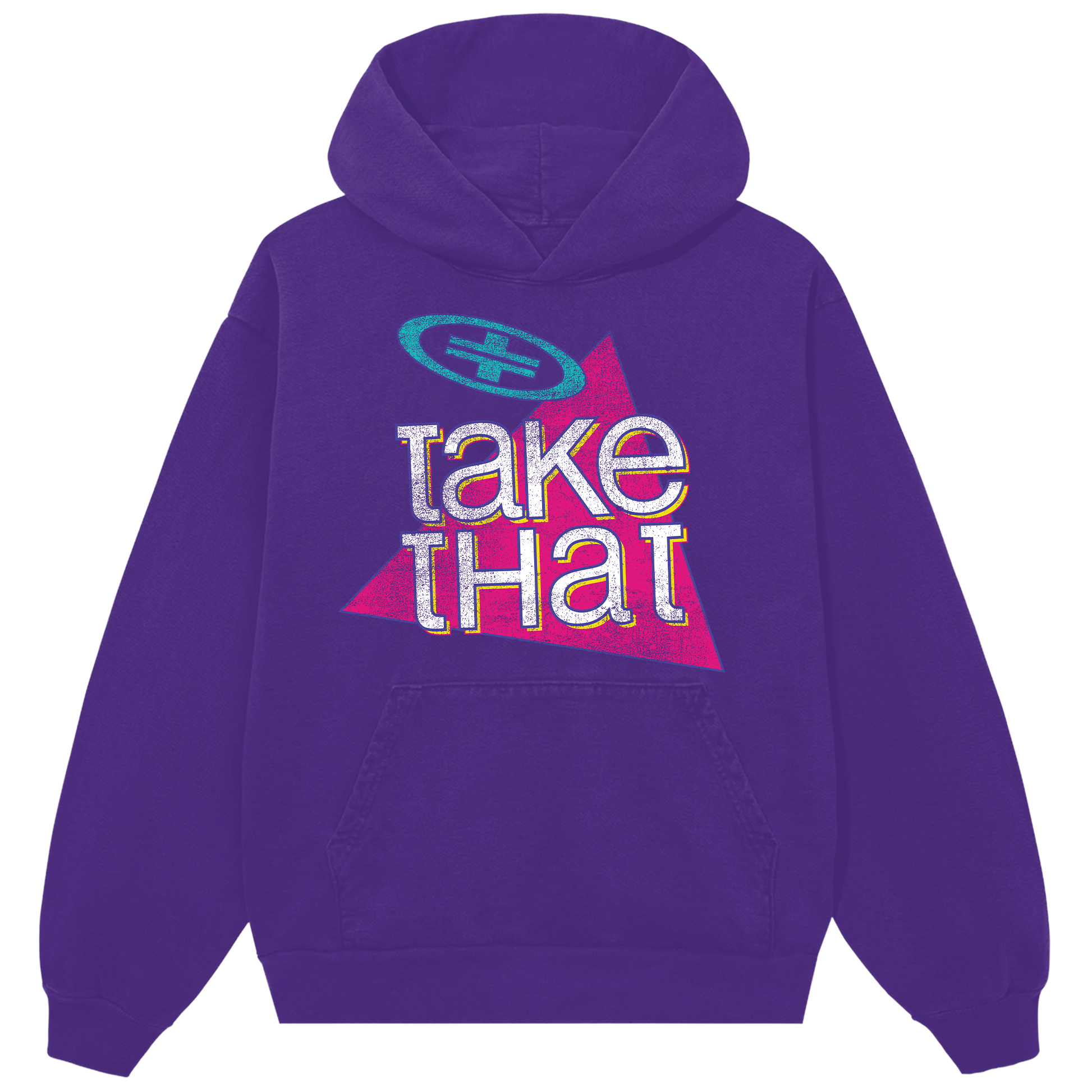 90's Triangle Logo Purple Hoodie
